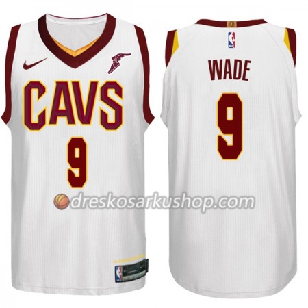 Muški NBA Dres Cleveland Cavaliers Dwyane Wade 9 Nike 2017-18 Bijela Swingman
